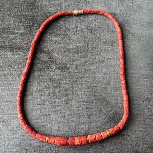 coral necklace